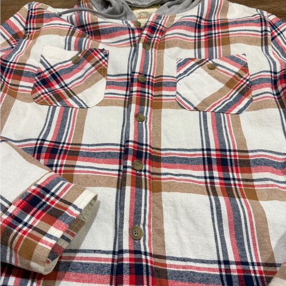 Weatherproof Sherpa Lined Hooded Flannel Shirt Jacket - Picture 3 of 8